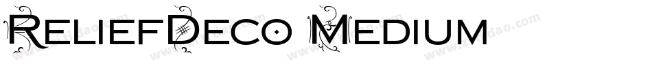 ReliefDeco Medium字体转换